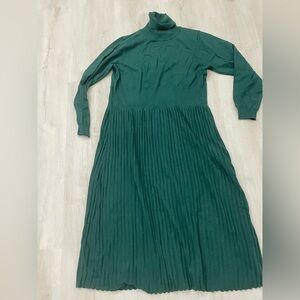SHEIN Teal Long Sleeve Dress
